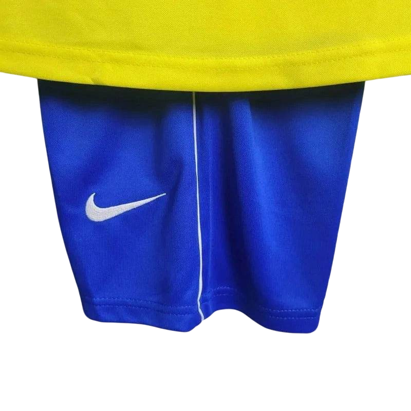 Kids Brazil 2002/2004 Home Retro Jersey and Short Kit - ZHÓRN