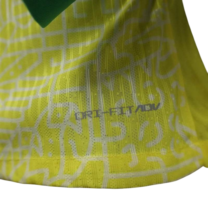 Player Version Brazil 2024 Copa Home Authentic Long Sleeve Jersey - ZHÓRN