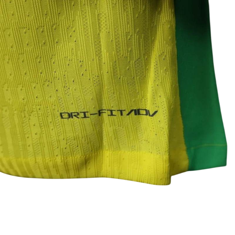 Player Version Brazil 2025 Home Long Sleeve Authentic Jersey - ZHÓRN