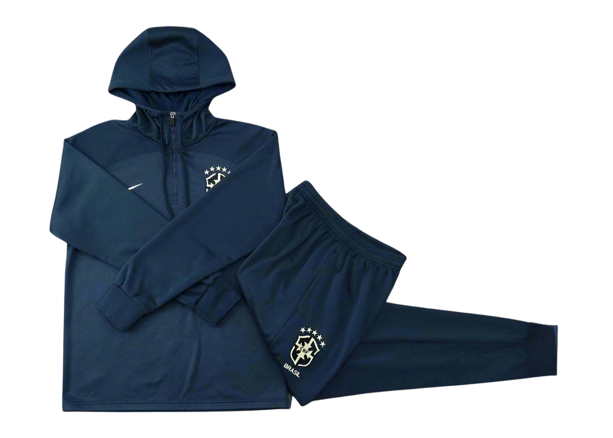 Brazil 23/24 Half-Zip Hoodie and Pants Set F538 - ZHÓRN