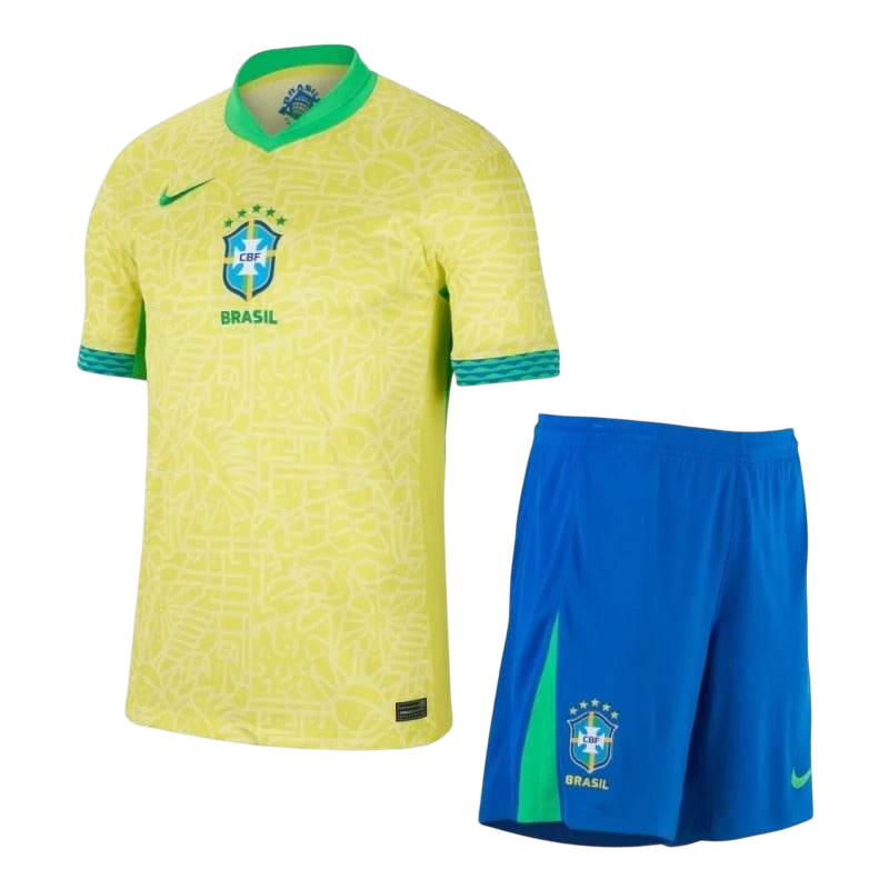 Brazil 2024 Copa Home Jersey and Short Kit - ZHÓRN