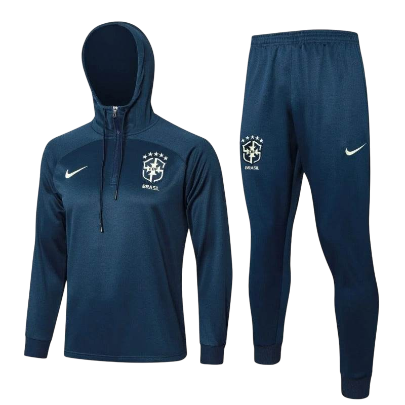 Brazil 23/24 Half-Zip Hoodie and Pants Set F538 - ZHÓRN