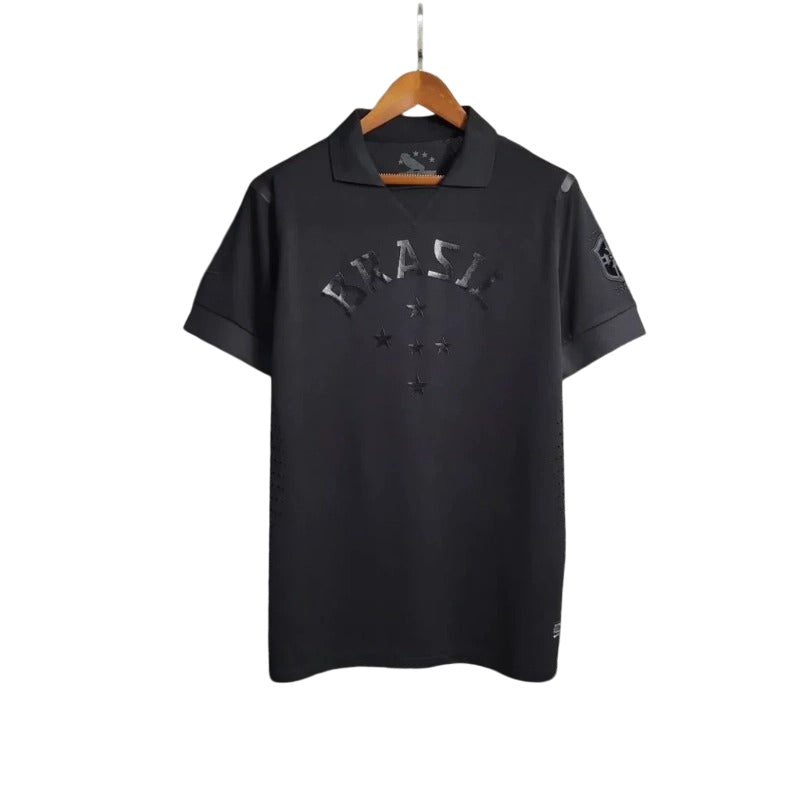 Brazil 2013/2014 All Black Third Retro Jersey