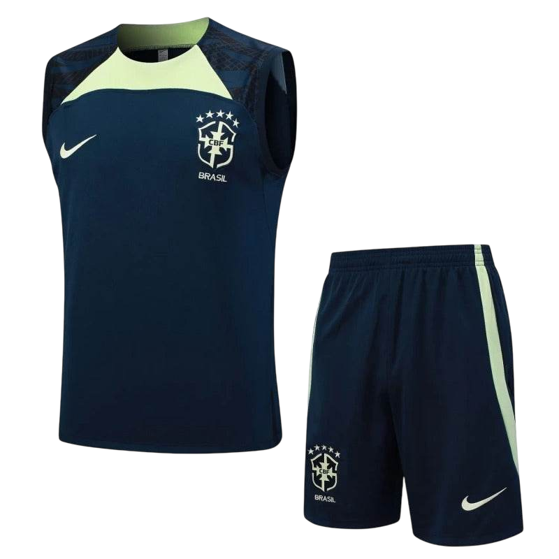 Brazil 23/24 Sleeveless Jersey and Shorts Set D887 - ZHÓRN