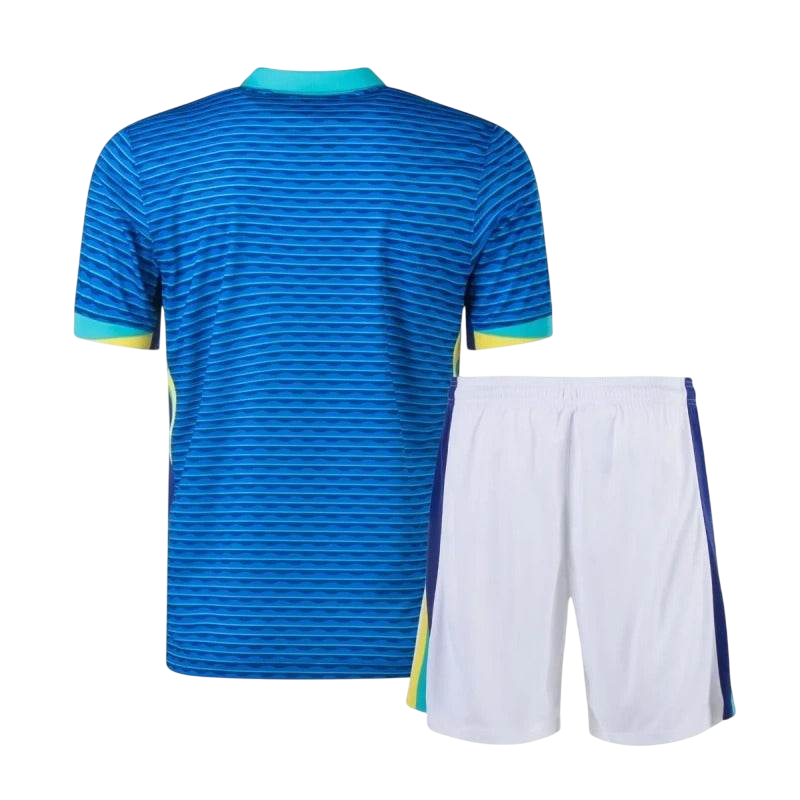 Kids Brazil 2024 Copa Away Jersey and Short Kit - ZHÓRN