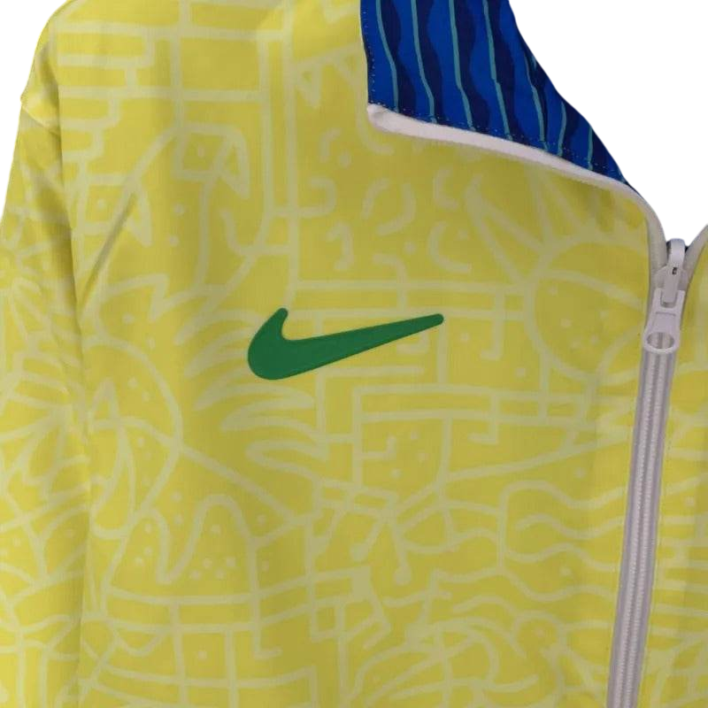 Brazil 23/24 Windbreaker Jacket - Reversible (Yellow and Blue) - ZHÓRN