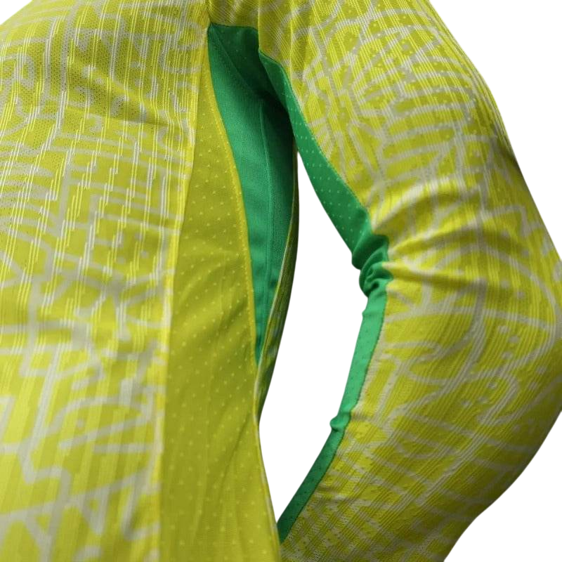 Player Version Brazil 2024 Copa Home Authentic Long Sleeve Jersey - ZHÓRN
