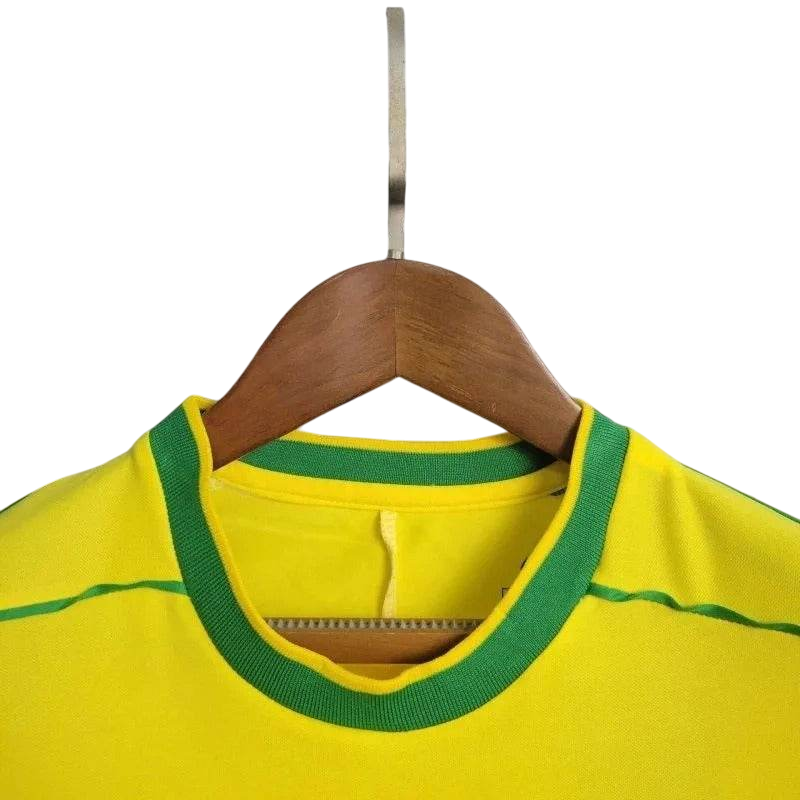Kids Brazil 1998/2000 Home Retro Jersey and Short Kit - ZHÓRN