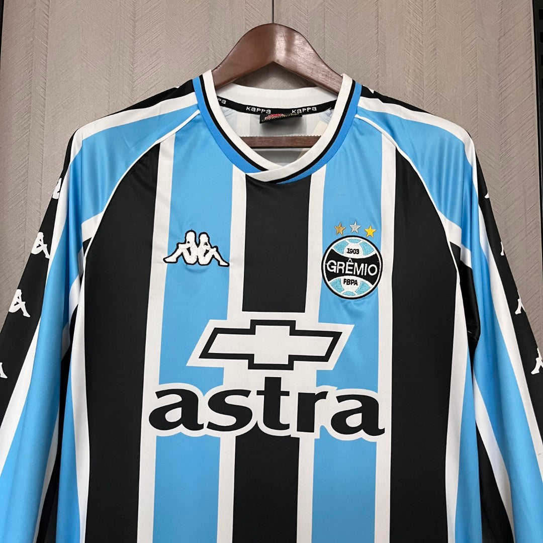 Retro Long-sleeved Grêmio 2000 Home Jersey
