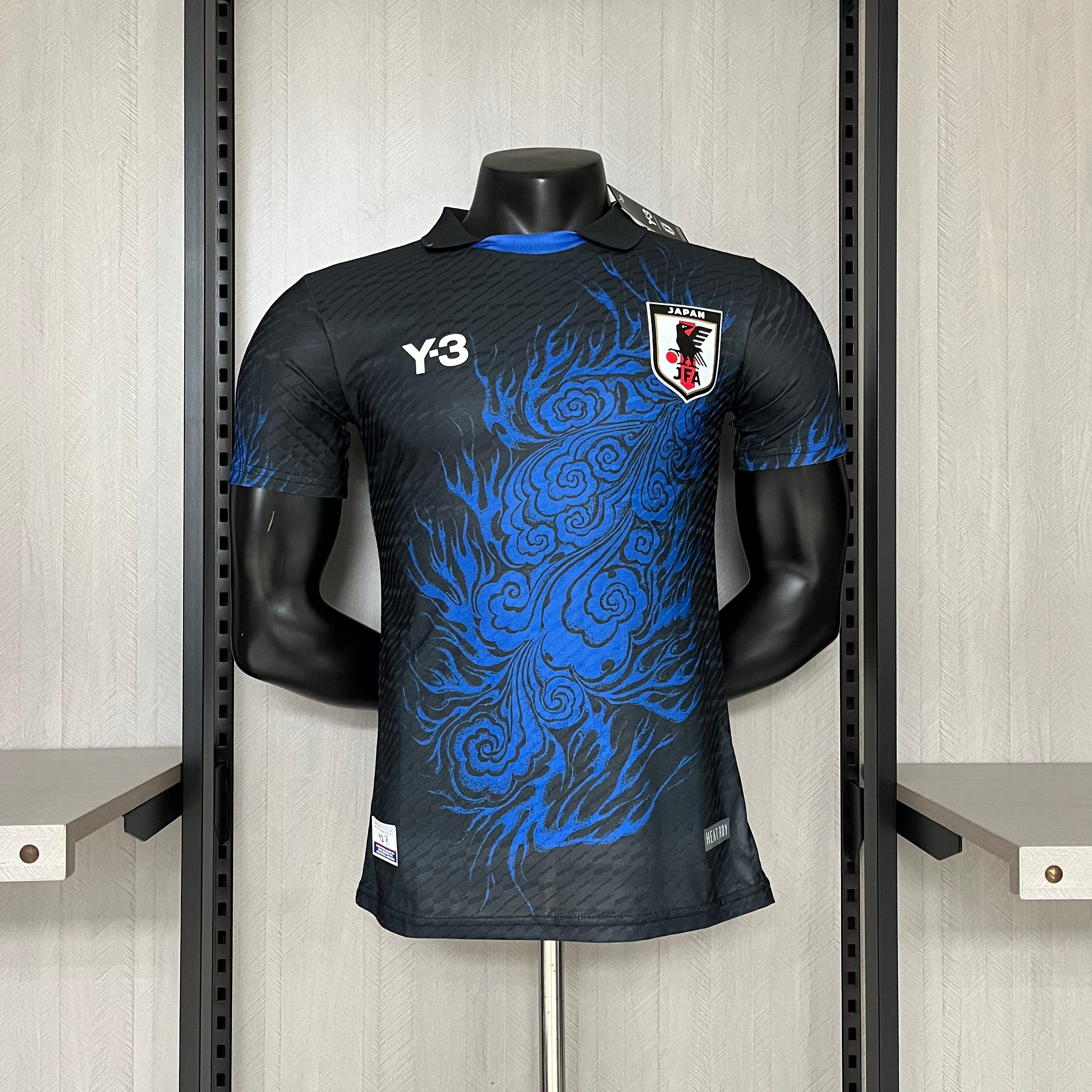 Player Edition 2024/25 Japan Y3 Special Edition Jersey Black and Blue