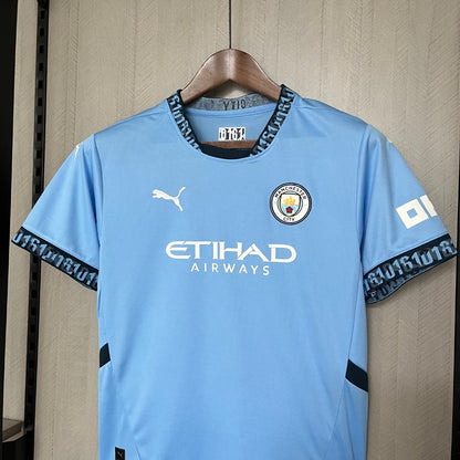 Kids 2024 25 Manchester City Home Jersey