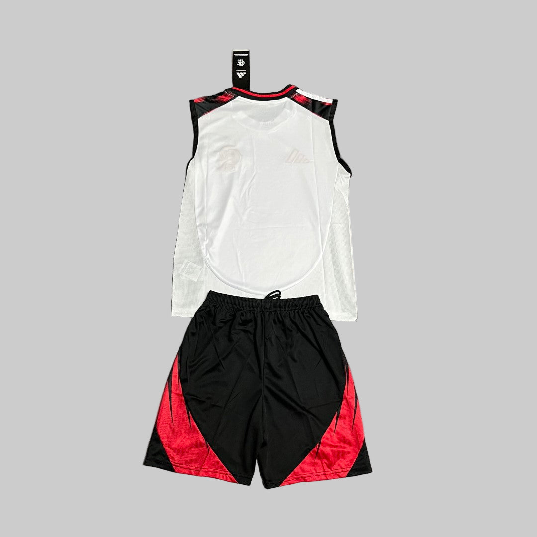 Kids 2025 26 Flamengo Away Vest Jersey