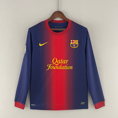 Retro Long Sleeve Barcelona 12/13 Home