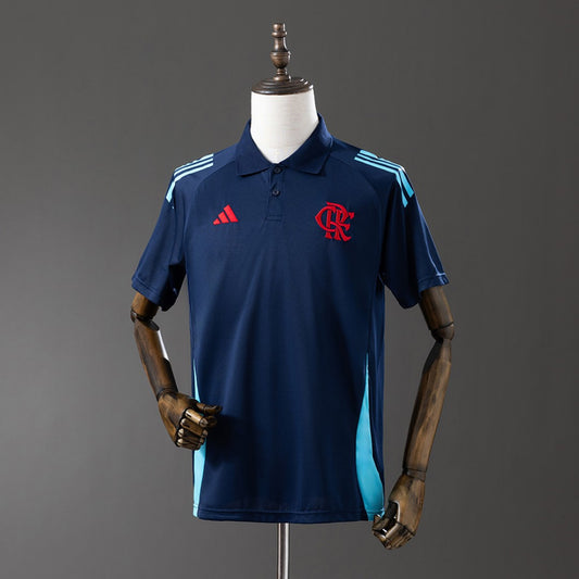25 26 Polo Flamengo Training Suit Dark Blue