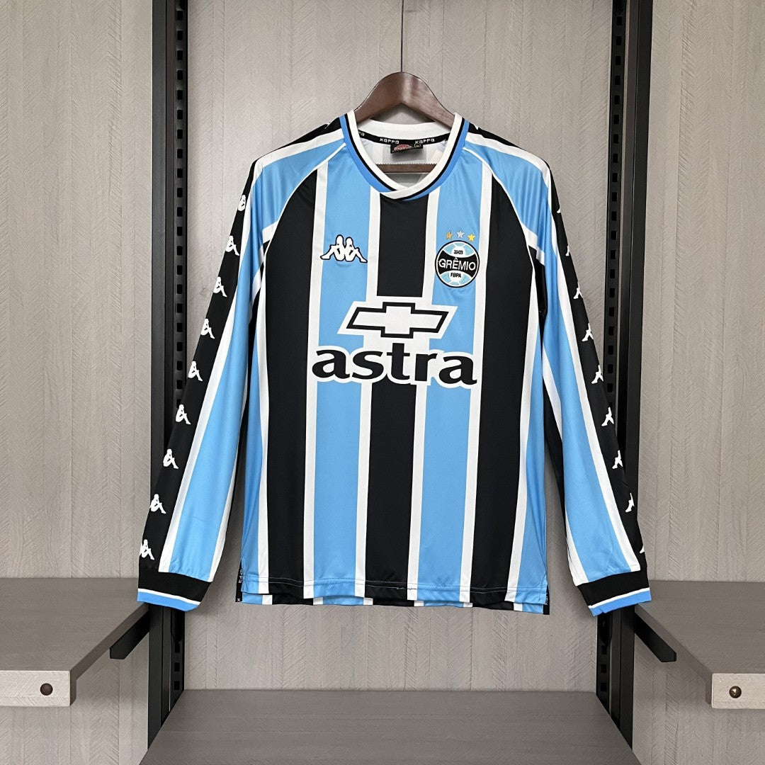 Retro Long-sleeved Grêmio 2000 Home Jersey