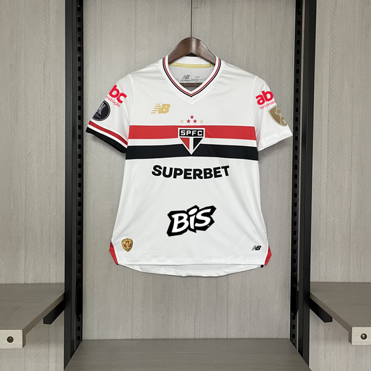 Women's 2025 26 São Paulo Home All Sponsors Jersey