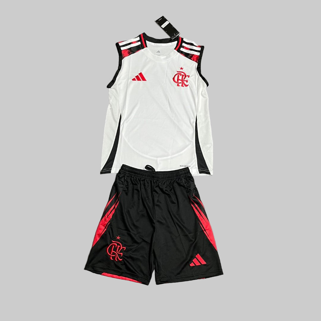 Kids 2025 26 Flamengo Away Vest Jersey