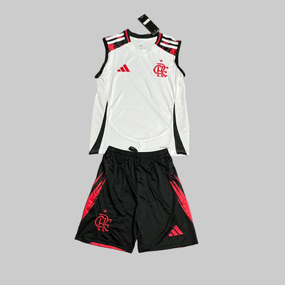 Kids 2025 26 Flamengo Away Vest Jersey