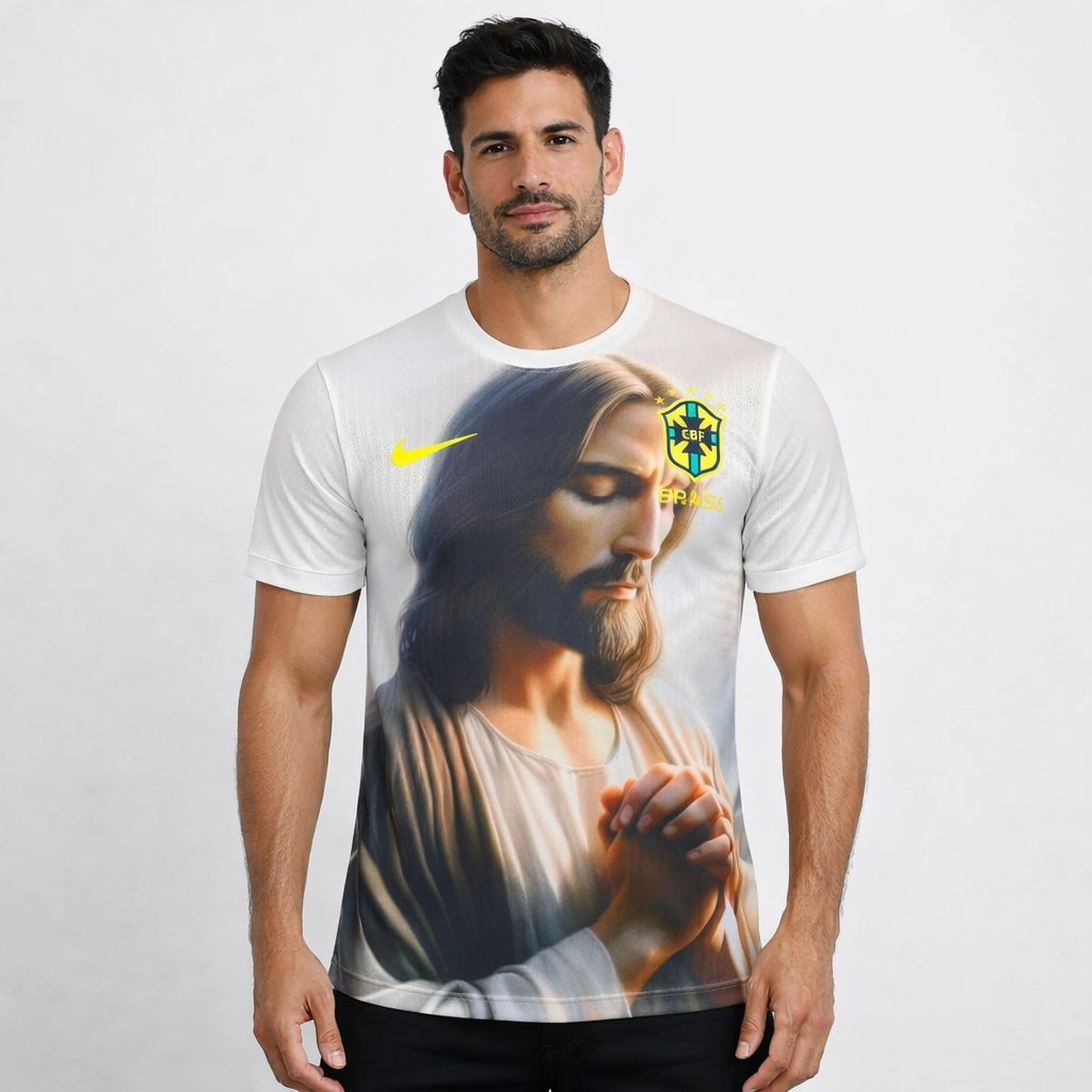 Player Version Brazil 2025 Special Authentic Jersey Jesus Christ