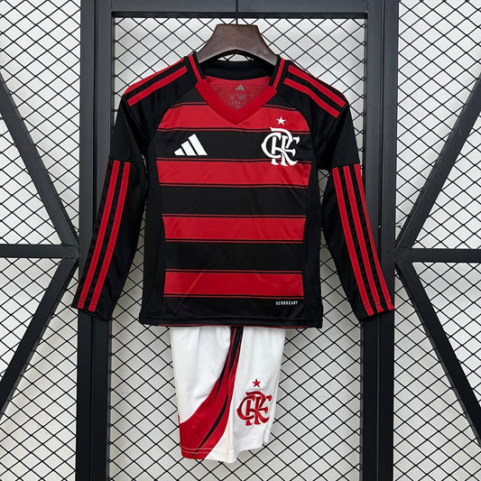 25/26 Kids Flamengo Home Long Sleeve