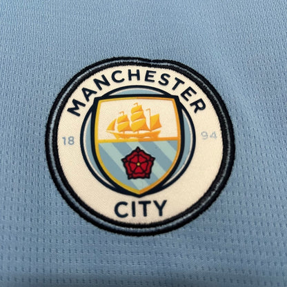 Kids 2024 25 Manchester City Home Jersey