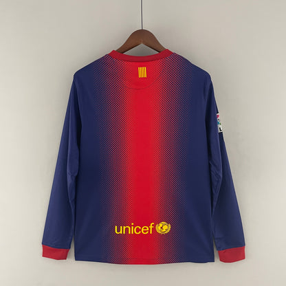 Retro Long Sleeve Barcelona 12/13 Home