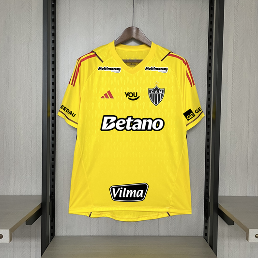 2024 25 Atlético Mineiro Limited Edition Goalkeeper Yellow All Sponsors