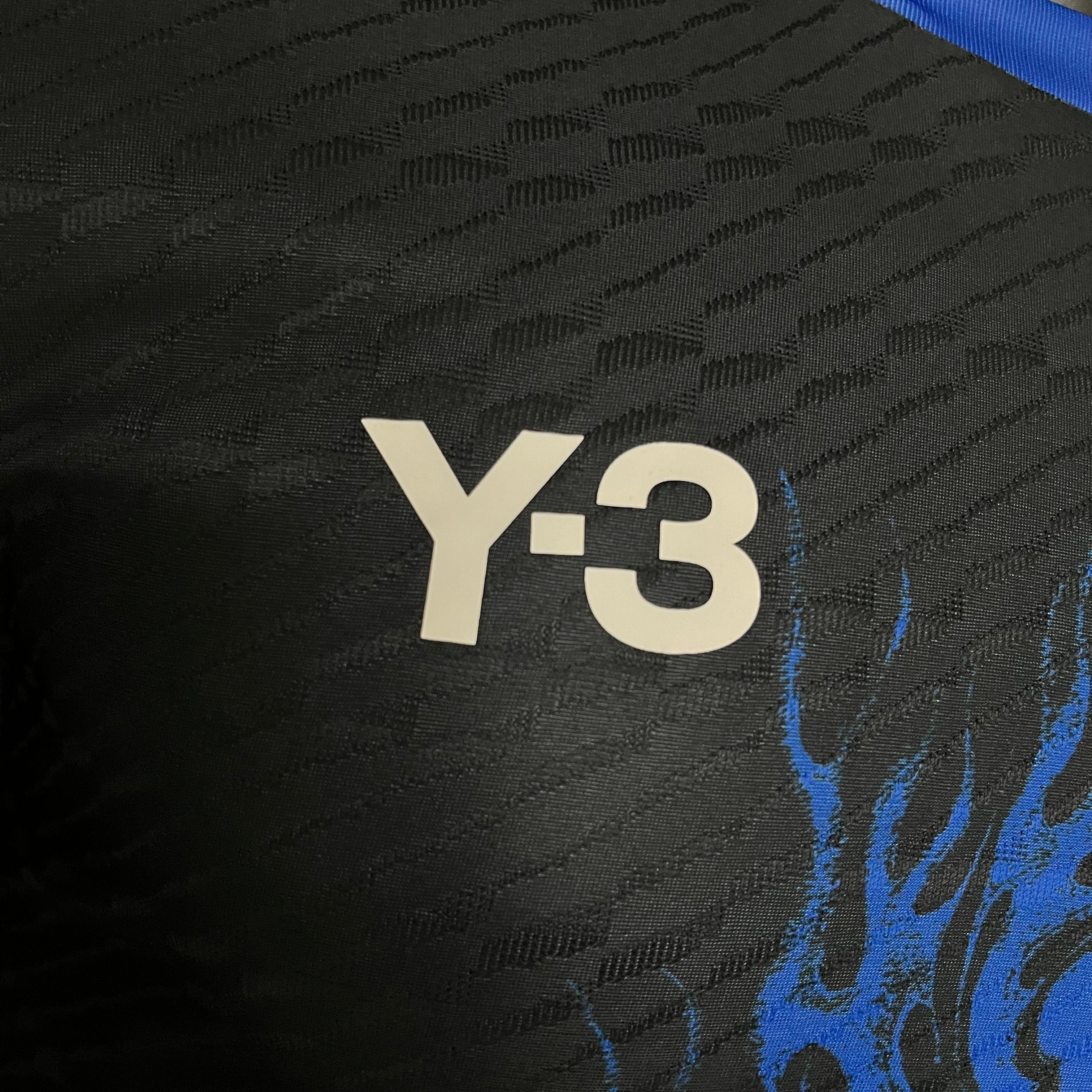 Player Edition 2024/25 Japan Y3 Special Edition Jersey Black and Blue