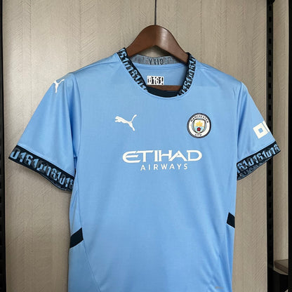 Kids 2024 25 Manchester City Home Jersey