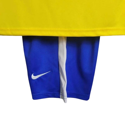 Kids Brazil 1998/2000 Home Retro Jersey and Short Kit - ZHÓRN