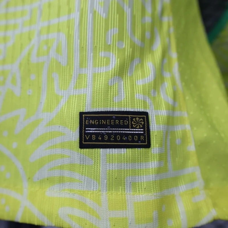 Player Version Brazil 2024 Copa Home Authentic Long Sleeve Jersey