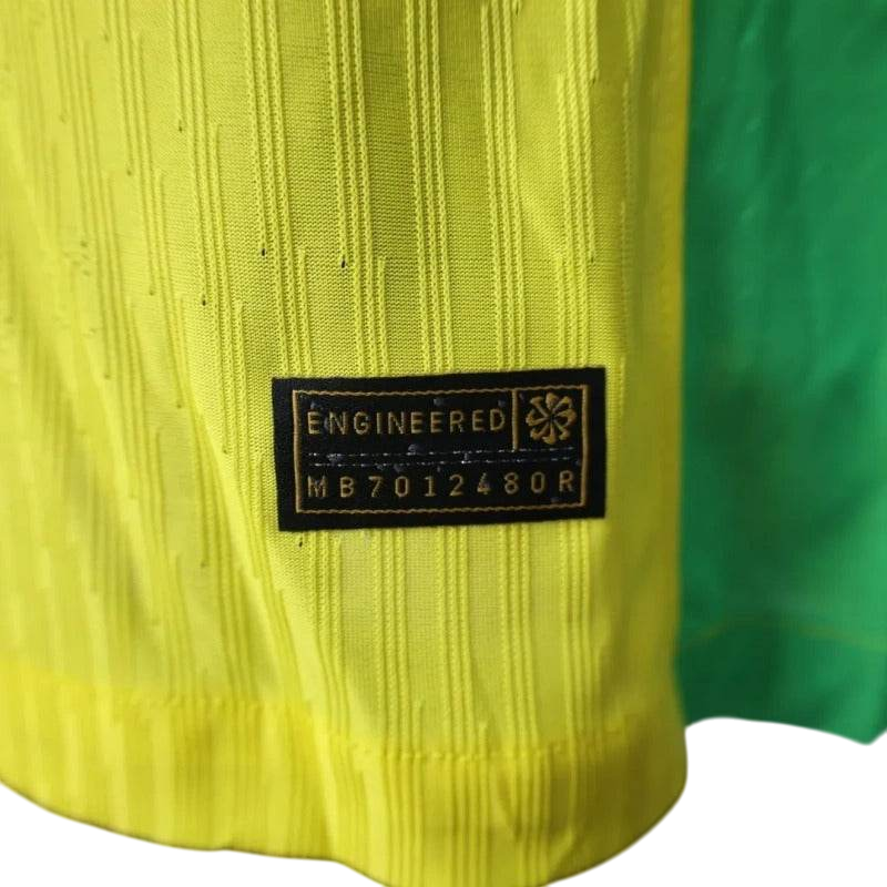 Player Version Brazil 2025 Home Long Sleeve Authentic Jersey - ZHÓRN