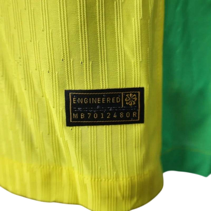 Player Version Brazil 2025 Home Long Sleeve Authentic Jersey - ZHÓRN