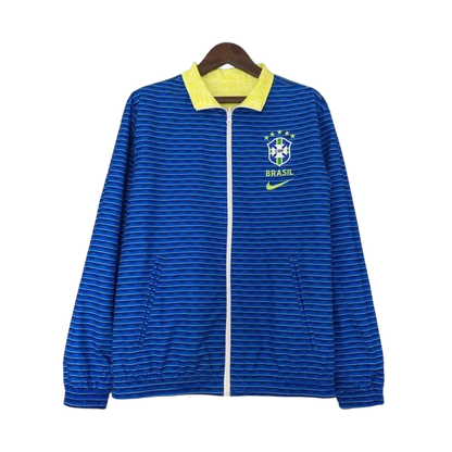 Brazil 23/24 Windbreaker Jacket - Reversible (Yellow and Blue) - ZHÓRN