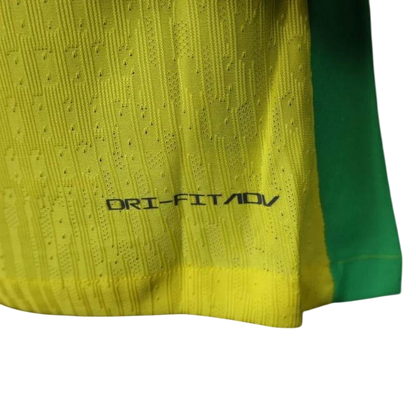 Player Version Brazil 2025 Home Long Sleeve Authentic Jersey - ZHÓRN