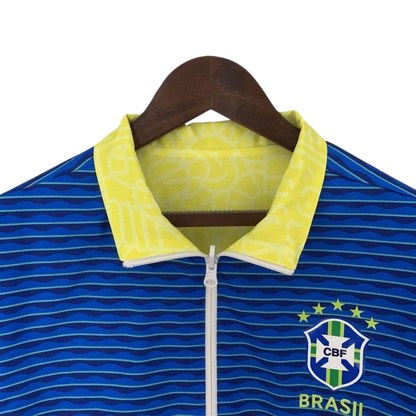Brazil 23/24 Windbreaker Jacket - Reversible (Yellow and Blue) - ZHÓRN