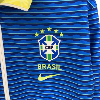 Brazil 23/24 Windbreaker Jacket - Reversible (Yellow and Blue) - ZHÓRN