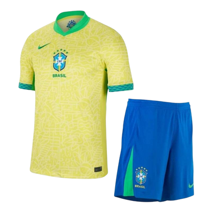 Brazil 2024 Copa Home Jersey and Short Kit - ZHÓRN