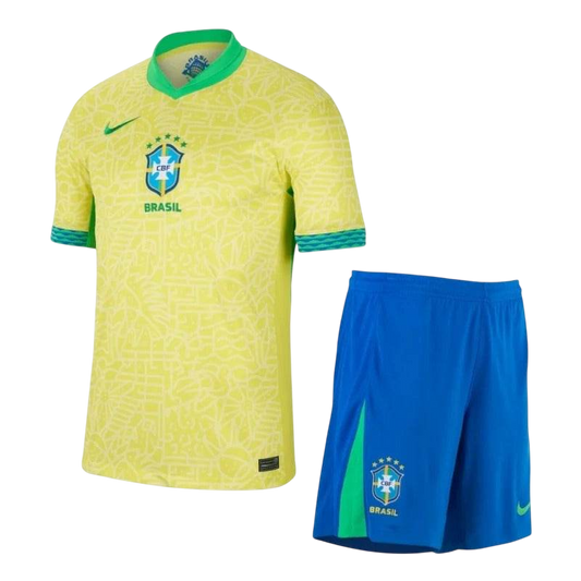 Brazil 2024 Copa Home Jersey and Short Kit - ZHÓRN