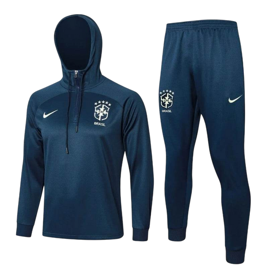 Brazil 23/24 Half-Zip Hoodie and Pants Set F538 - ZHÓRN