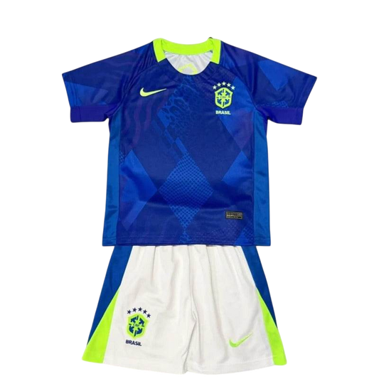Kids Brazil 2025 Away Jersey and Short Kit - ZHÓRN