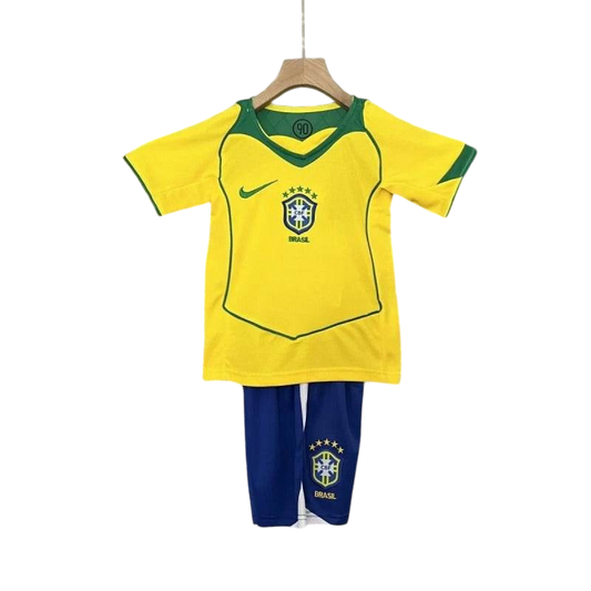 Kids Brazil 2004/2006 Home Retro Kit - ZHÓRN
