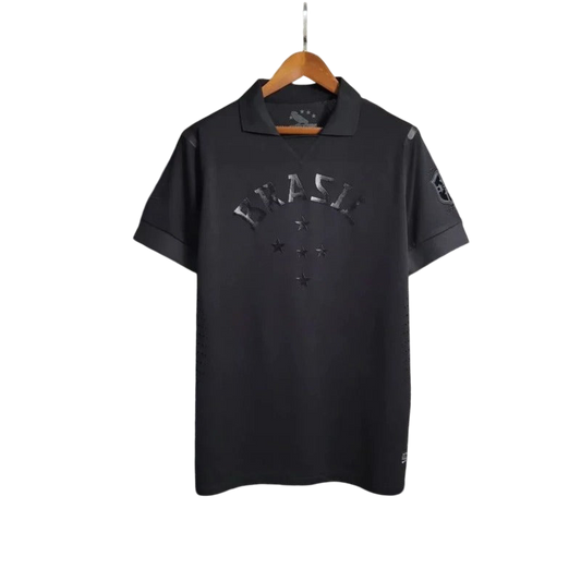 Brazil 2013/2014 All Black Third Retro Jersey