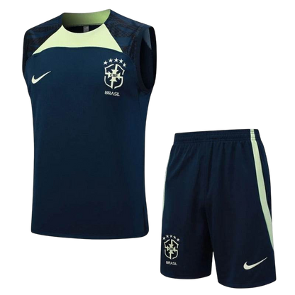 Brazil 23/24 Sleeveless Jersey and Shorts Set D887 - ZHÓRN