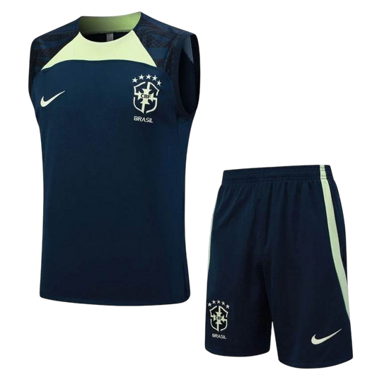 Brazil 23/24 Sleeveless Jersey and Shorts Set D887 - ZHÓRN