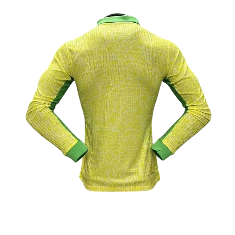 Player Version Brazil 2024 Copa Home Authentic Long Sleeve Jersey - ZHÓRN