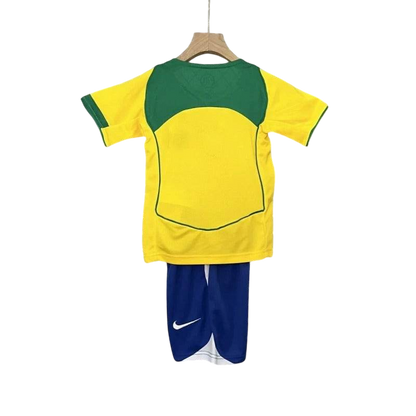 Kids Brazil 2004/2006 Home Retro Kit - ZHÓRN