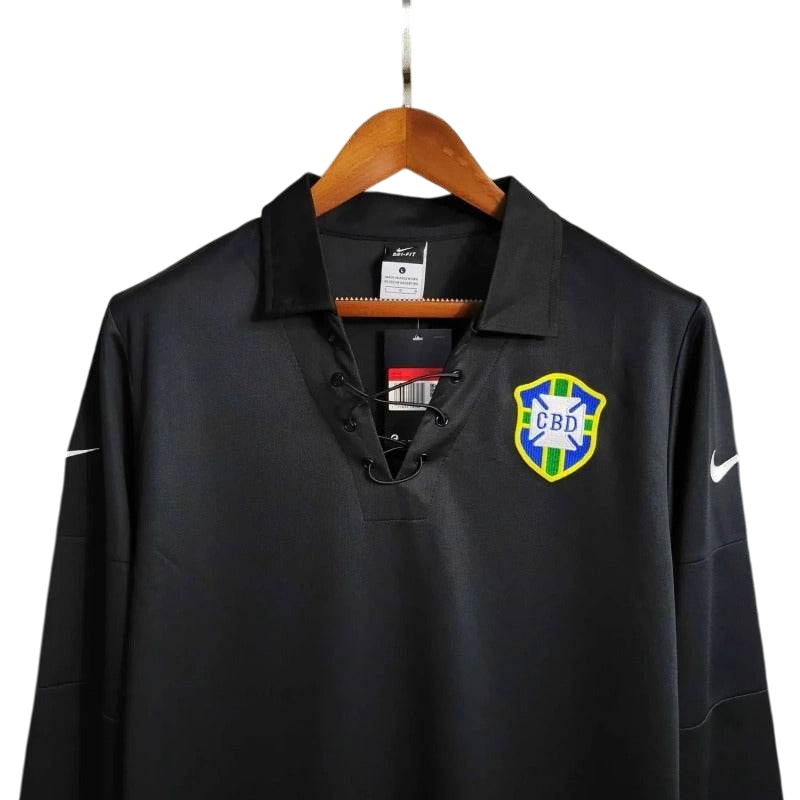 Brazil 2004 Centenary Special Retro Long Sleeve Jersey - ZHÓRN
