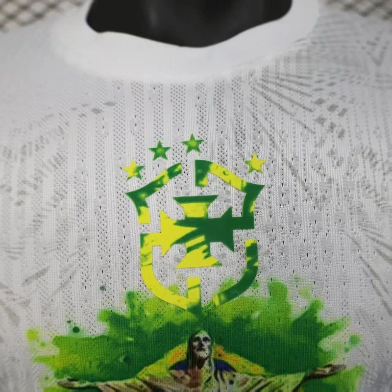 Player Version Brazil 2025 Special Authentic Jersey White Christ the Redeemer