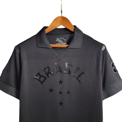 Brazil 2013/2014 All Black Third Retro Jersey